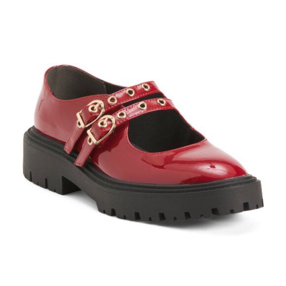 BC FOOTWEAR Patent Leather Seek And Destroy Mary Jane Shoes - Picture 1 of 3